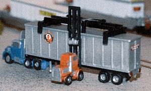The N Scale Architect ~ Z Scale ~ Nansen Street Models ~ Division of N Scale Architect ~ Truck Tractor & 40' Chassis ~ package(2) ~ 716-30015