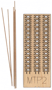 The N Scale Architect ~ N Scale ~ M-Trak 30" Gauge (Nn30) Mine Track System ~ Kit (Laser-Cut Wood, Metal) ~ Three Flexible 3" 7.6cm Track Sections (Total: 9" 22.9cm) ~ 716-20015