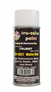 Tru-Color Paint ~ All Scale ~ Aerosol Spray Paint 4.5oz 135ml Can ~ Matte Mud ~ 4027