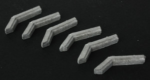 The N Scale Architect ~ N Scale ~ Roof Ductwork ~ Making A Scene ~ Unpainted Metal Castings ~ 45-Degree Corners ~ package(6) ~ 716-20086