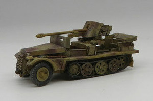 Trident Miniatures ~ HO Scale ~ Former Germany Army WWII ~ SdKfz 10-Series Half-Track ~ With 5cm Pak Anti-Tank Gun ~ 729-87101