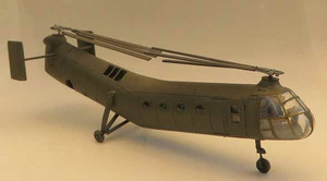 Trident Miniatures ~ HO Scale ~ Vertol H21 Workhouse/Shawnee Helicoper ~ Resin Kit ~ Unpainted Resin Casting Less Decals ~ 729-87221