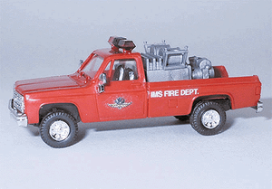 Trident Miniatures ~ HO Scale ~ Chevrolet Pick-Up ~ Emergency ~ Fire Vehicles ~ Indianapolis Fire Department Mini-Pumper ~ 729-90225