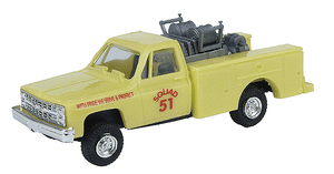 Trident Miniatures ~ HO Scale ~ Emergency ~ CFE Mini-Pumper "SCAT" (Lime Green) ~ 729-900622