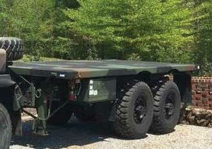 Trident Miniatures ~ HO Scale ~ US Marine Corps LVSR Rear Body Unit (RBU) ~ Resin Kit ~ MK14 20' Container Flatbed ~ 729-87252