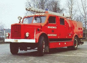Trident Miniatures ~ HO Scale ~ Sudwerke/Metz LF25 Fire Truck ~ Resin Kit ~ 729-87205