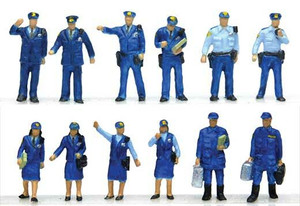 TomyTec Co LTD ~ N Scale ~ People in Police Station ~ package(12) ~ 738-285199