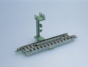 TomyTec Co LTD ~ N Scale ~ Uncoupler Track w/Light Pole M70 ~ Fine Track ~ 2-3/4" 70mm Section ~ 738-1521