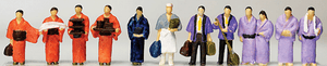 TomyTec Co LTD ~ N Scale ~ Hot Springs Guests ~ Set #2 ~ package(12) ~ 738-253129