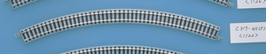 TomyTec Co LTD ~ N Scale ~ Curve Track C317-45 ~ Fine Track ~ 12-1/2" 317mm Radius, 45 Degree Sections ~ package(2) ~ 738-1122