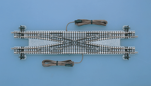 TomyTec Co LTD ~ N Scale ~ Remote Double Crossover (Points) N-PX280 ~ Fine Track ~ 11" 280mm Radius, 15-Degree Diverging Routes ~ 738-1247
