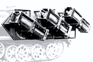 Trident Miniatures ~ HO Scale ~ Military Accessories ~ Stuka zu Fuss Multiple-Rocket Launcher ~ 729-96046