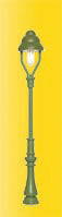 Viessmann Modellspielwaren ~ HO Scale ~ Standard Gas Lamp ~ Green Mast, Warm White LED, 2-3/16" 5.6cm Tall ~ 769-6728