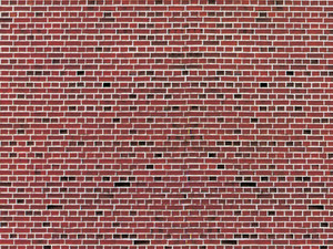Vollmer Gmbh ~ HO Scale ~ Stone Pattern Embossed Paper ~ 10 x 5" 25.4 x 12.7cm ~ package(10) ~ Red Brick ~ 770-46042