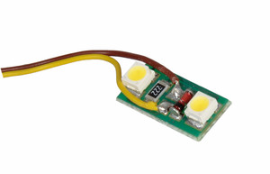 Viessmann Modellspielwaren ~ HO Scale ~ PC Board-Mounted Interior Building Light w/2 LEDs ~ Warm White (14-16V) ~ 769-6021