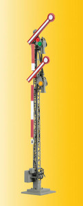 Viessmann Modellspielwaren ~ HO Scale ~ Double-Arm Semaphore Home Signal w/Digital/DCC Decoder ~ 769-4702