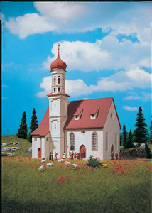 Vollmer Gmbh ~ HO Scale ~ St. Andrew's Church ~ 7-1/4 x 5-1/2" 18.5 x 14cm ~ 770-43709