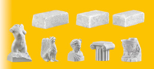 Vollmer Gmbh ~ HO Scale ~ Stone Mason Accessories ~ Stone Art ~ 770-48281
