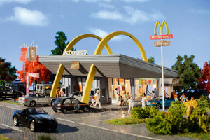 Vollmer Gmbh ~ HO Scale ~ McDonald's Restaurant w/McDrive ~ 770-43634