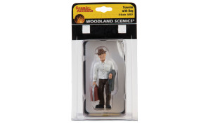 Woodland Scenics ~ G Scale ~ Tom Traveler w/Bag ~ A2531