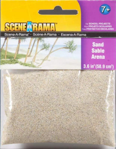 Woodland Scenics ~ All Scale ~ Scene-A-Rama ~ 2oz 56.7g ~ Sand ~ SP4189