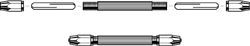 Zona Tools ~ All Scale ~ Double-Ended Pin Vise ~ With 2 Double-Ended Collets ~ 795-37145