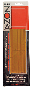 Zona Tools ~ All Scale ~ Aluminum Mitre Box ~ Thin Slot .014" ~ 795-37240