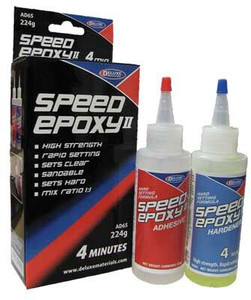 Deluxe Materials Ltd ~ All Scale ~ Speed Epoxy II ~ 4-Minute Set Time ~ 7-9/16oz 224g ~ AD65