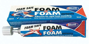Deluxe Materials Ltd ~ All Scale ~ Foam-2-Foam Adhesive ~ 1.7oz 50mL ~ AD34