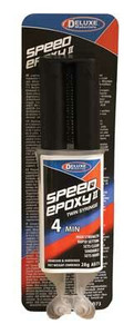 Deluxe Materials Ltd ~ All Scale ~ Speed Epoxy II ~ 4-Minute Set Time ~ 15/16oz 28g Syringe ~ AD73