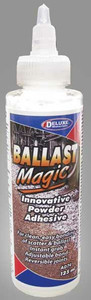 Deluxe Materials Ltd ~ All Scale ~ Ballast Magic Adhesive Powder ~ 4.2oz 125mL ~ AD74