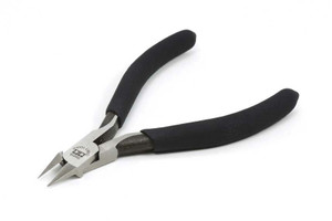 Tamiya Paints ~ All Scale ~ Sharp-Pointed Side Cutter for Plastic Sprues ~ Black PVC Grip ~ 74123