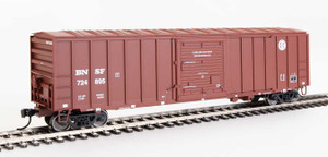 Walthers Mainline ~ HO Scale ~ 50' ACF Exterior Post Boxcar ~ Ready to Run ~ Burlington Northern Santa Fe #724895 ~ 910-1850