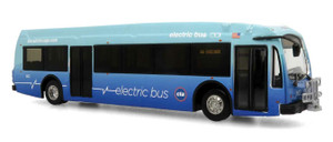 Iconic Replicas ~ HO Scale ~ Proterra ZX-5 Bus ~ Assembled ~ Chicago Transit Authority CTA ~ 870336