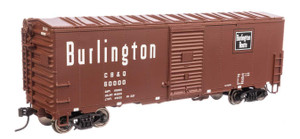 WalthersMainline ~ HO Scale ~ 40' Association of American Railroads Modernized 1948 Boxcar ~ Ready to Run ~ Chicago, Burlington & Quincy #60000 ~ 910-1205
