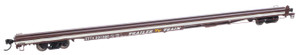 WalthersMainline ~ HO Scale ~ 85' General American G85 Flatcar ~ Ready to Run ~ GTTX (Brown) #300386 ~ 910-5553