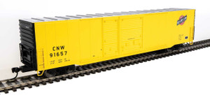 WalthersMainline ~ HO Scale ~ 60' Pullman-Standard Auto Parts Boxcar (10' and 6' doors) ~ Ready to Run ~ Chicago & North Western #91657 ~ 910-3225