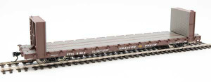 WalthersMainline ~ HO Scale ~ 60' Pullman-Standard Bulkhead Flatcar (48' IL) ~ Ready to Run ~ Trailer Train #91913 ~ 910-5845