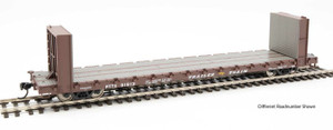 WalthersMainline ~ HO Scale ~ 60' Pullman-Standard Bulkhead Flatcar (48' IL) ~ Ready to Run ~ Trailer Train #91921 ~ 910-5846