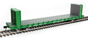 WalthersMainline ~ HO Scale ~ 60' Pullman-Standard Bulkhead Flatcar (48' IL) ~ Ready to Run ~ Burlington Northern #616058 ~ 910-5863