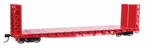 WalthersMainline ~ HO Scale ~ 53' GSC Bulkhead Flatcar ~ Ready to Run ~ Great Northern #60550 ~ 910-5929