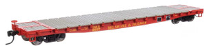 WalthersMainline ~ HO Scale ~ 53' GSC Flatcar ~ Ready to Run ~ Delaware & Hudson #16507 ~ 910-6611