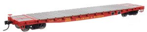 WalthersMainline ~ HO Scale ~ 53' GSC Flatcar ~ Ready to Run ~ Delaware & Hudson #16509 ~ 910-6612