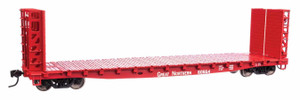 WalthersMainline ~ HO Scale ~ 53' GSC Bulkhead Flatcar ~ Ready to Run ~ Great Northern #60564 ~ 910-5930