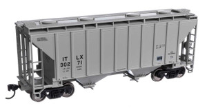 WalthersMainline ~ HO Scale ~ 37' 2980 Cubic-Foot 2-Bay Covered Hopper ~ Ready to Run ~ GE Rail Services Corporation ITLX #30271 ~ 910-7992