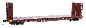 WalthersMainline ~ HO Scale ~ 53' GSC Bulkhead Flatcar ~ Ready to Run ~ BNSF #552161 ~ 910-5924