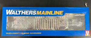 WalthersMainline ~ HO Scale ~ 89' Flatcar w/Bi-Level Shielded Auto Rack ~ Undecorated ~ 910-8100