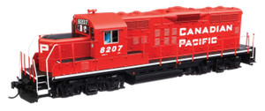 WalthersMainline ~ HO Scale ~ EMD GP9 Phase II with Chopped Nose ~ ESU Sound and DCC ~ Canadian Pacific #8207 (red, white) ~ 910-20434