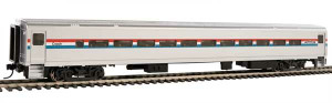 WalthersMainline ~ HO Scale ~ 85' Horizon Fleet Coach ~ Ready to Run ~ Amtrak (Phase III; Equal Red, White, Blue Stripes) ~ 910-31000