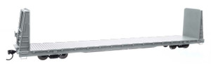 WalthersMainline ~ HO Scale ~ 68' Bulkhead Flatcar ~ Ready to Run ~ Undecorated ~ 910-50600